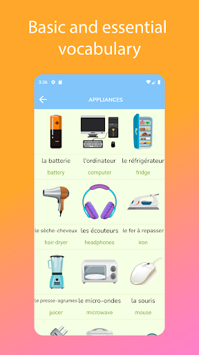 Android application Speak French: Learn Languages screenshort