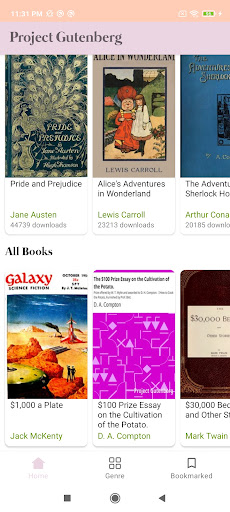 Gutenberg eBooks Browser Screen 2