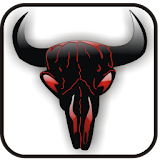 Bull Skull black doo-dad icon
