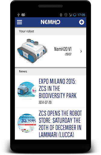 Android application NemH2O screenshort