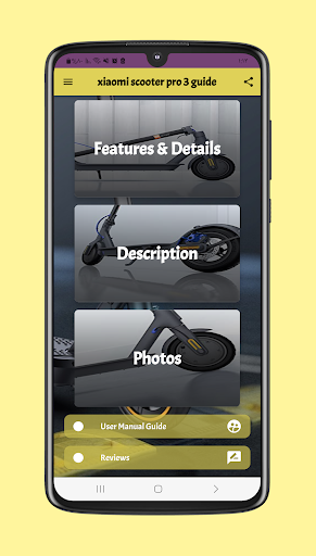 Android application xiaomi scooter pro 3 guide screenshort