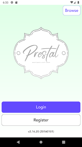 Android application Prestal Boutique and Gift Shop screenshort