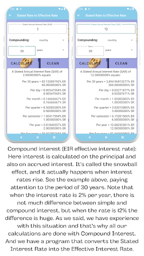 Financial Calculator EIR Screen 2