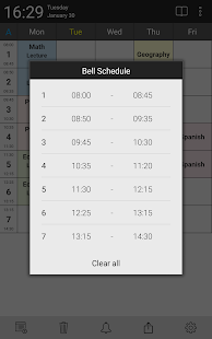 Timetable - planner for school Screenshot