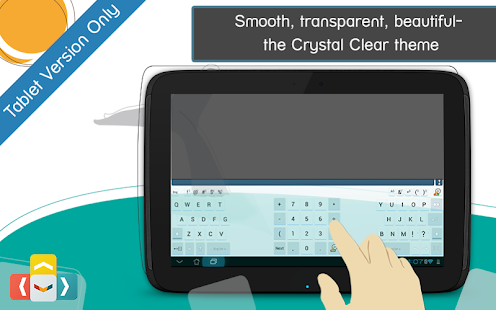 Zrzut ekranu klawiatury Crystal Clear ai.type