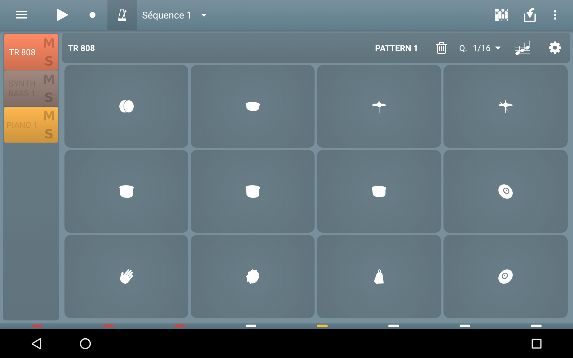 Android application MIDI Sequencer screenshort