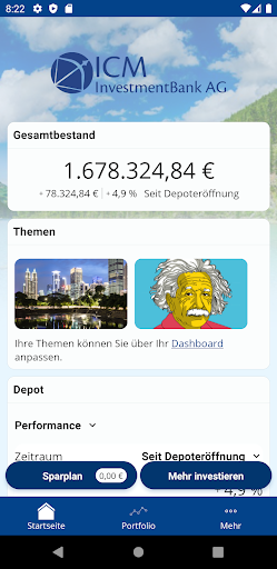 Android application ICMsuite screenshort