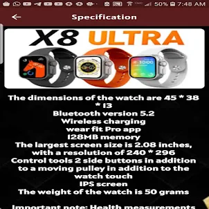 Ultra X8 Smart Watch Guide