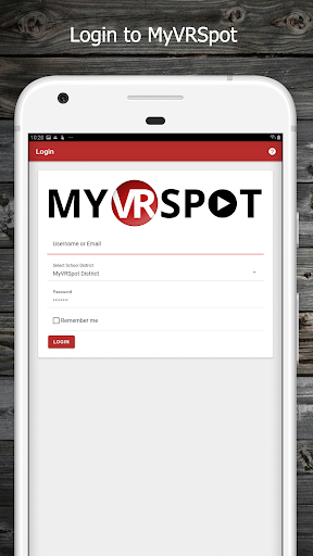 Android application MyVRSpot screenshort