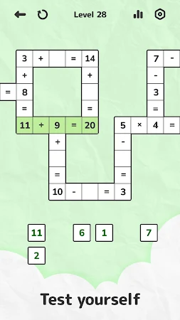 Game screenshot Math Crossword — Number puzzle hack