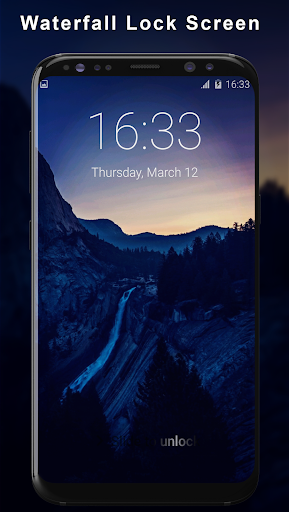 Android application Waterfall Pattern Lock Screen screenshort
