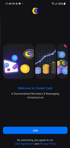 Android application Comet Cash screenshort
