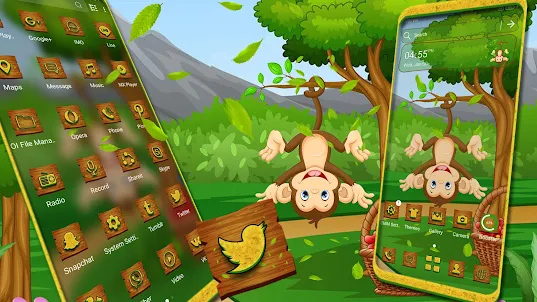 Hanging Monkey Tree Theme