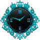 Turquoise Crown Clock Widget