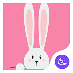 Cover Image of Tải xuống Kawaii Rabbit APUS Launcher theme for free 577.0.1001 APK