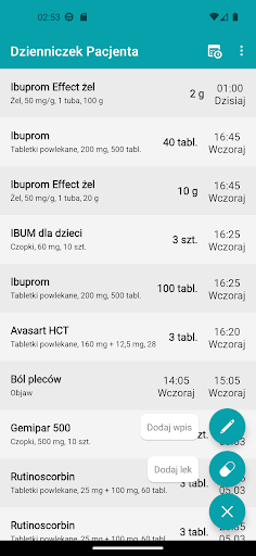 Dzienniczek Pacjenta Screen 2