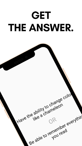 Would You Rather...? Screen 2