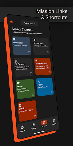 Screenshot of Mars Feed