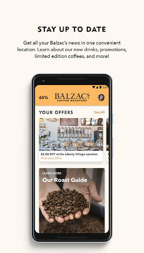 Android application Balzac's Coffee Roasters screenshort