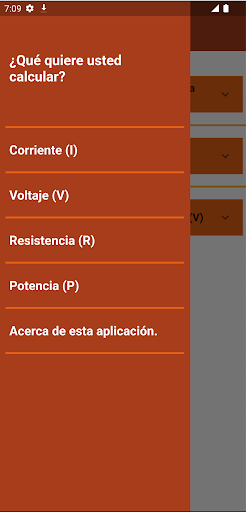 Android application Ohm´s Law App screenshort