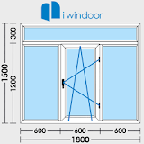 PVC and aluminium window and door design-iwindoor icon