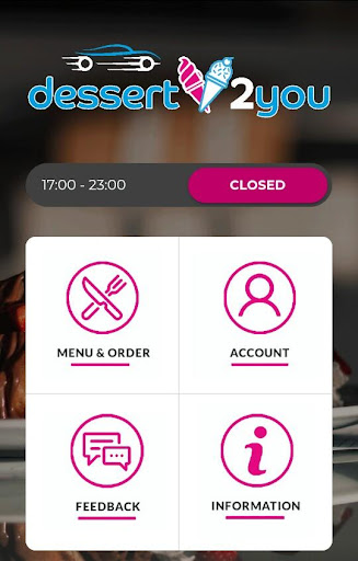 Android application Dessert2You screenshort