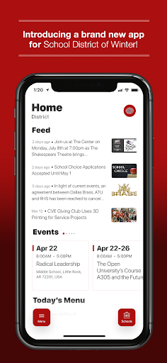 Android application Winter School District screenshort