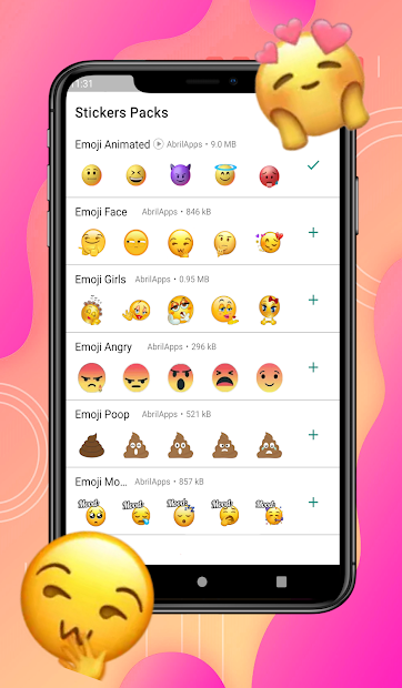 Screenshot 2 WAStickerApps Stickers Emoji android