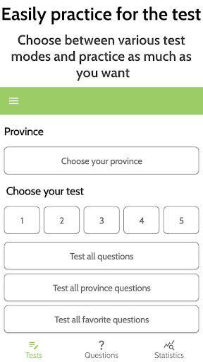 Android application Canadian Citizenship Test 2024 screenshort