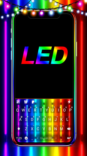 Android application Colorful Neon LED Theme screenshort