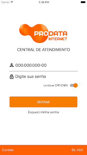 Android application Prodata Internet screenshort