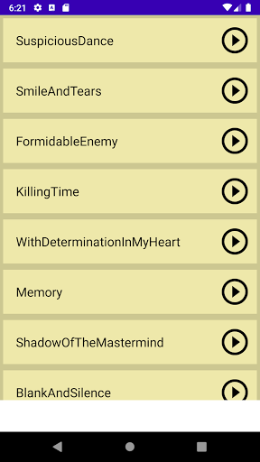 Android application Orchestral style BGM screenshort
