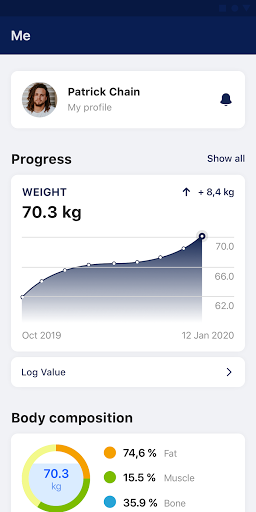 Dallington Fitness App Screen 3