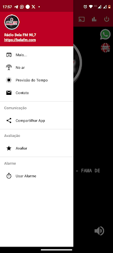 Rádio Bela FM 90,7 Screen 2