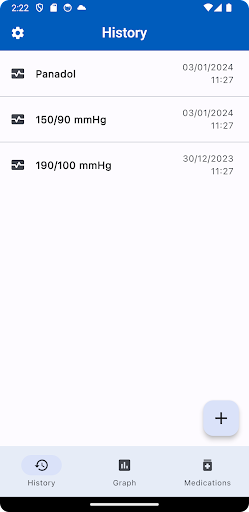 Android application Blood Pressure Elite Tracker screenshort