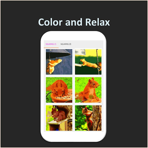 Color by Number - squirrel Screen 3