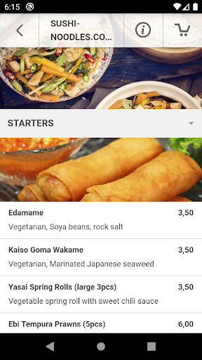 Sushi-Noodles.com Screen 3