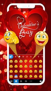 Valentine Hearts Keyboard Theme 6.0.1222_10 APK screenshots 4