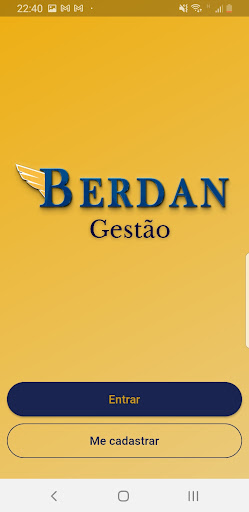 Android application Berdan Gestão screenshort