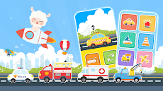 自動車遊び - パトカー、消防車、電車、飛行機の学習ゲームのおすすめ画像1