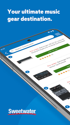 Android application Sweetwater Music & Audio Gear screenshort