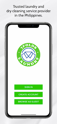 Android application 7Folds Laundry screenshort
