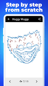 Captura de Pantalla 23 How to draw Huggy Wuggy android