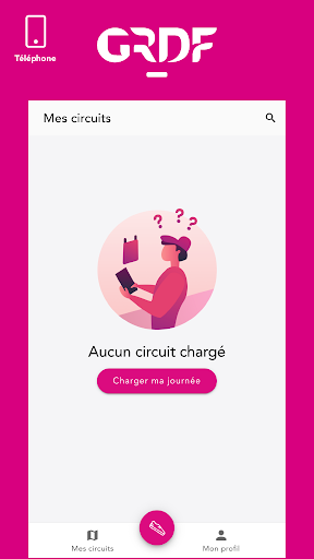 Android application Relevé à pied screenshort