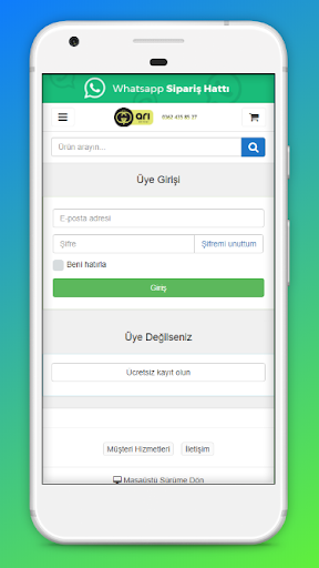 Android application Arı Dental screenshort