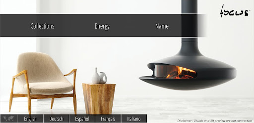 Android application Focus Fireplaces screenshort