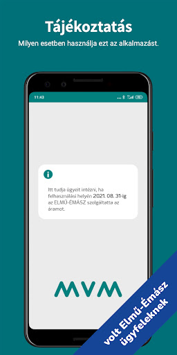 MVM Next EnergiApp (volt ELMŰ) Screen 2