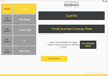 sweb Validate kiosk