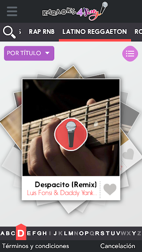 Android application Karaoke4party by PLAYUP Canta screenshort