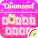 Pink Diamond Keyboard Theme - Emoji&Gif icon